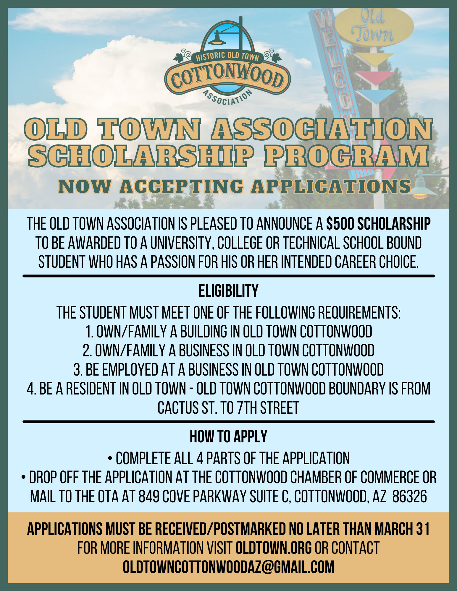 old town scholarship program